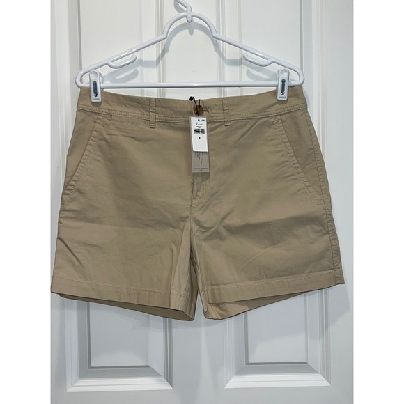 Banana Republic Pants - NEW Banana Republic Womens 5 Inch Chino Shorts Tan Khaki Petite Size 8